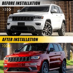 Glossy Black Delete Blackout Window Trims For Jeep Grand Cherokee 11-2021 1-10
