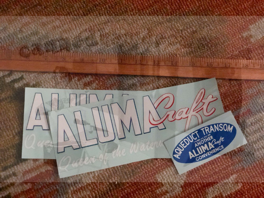 Alumacraft Queen of the Water Vintage Reproduction Decal Canned Ham Decals