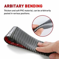 Parts Accessories Carbon Fiber Vinyl Car Door Sill Scuff Plate Sticker Protector