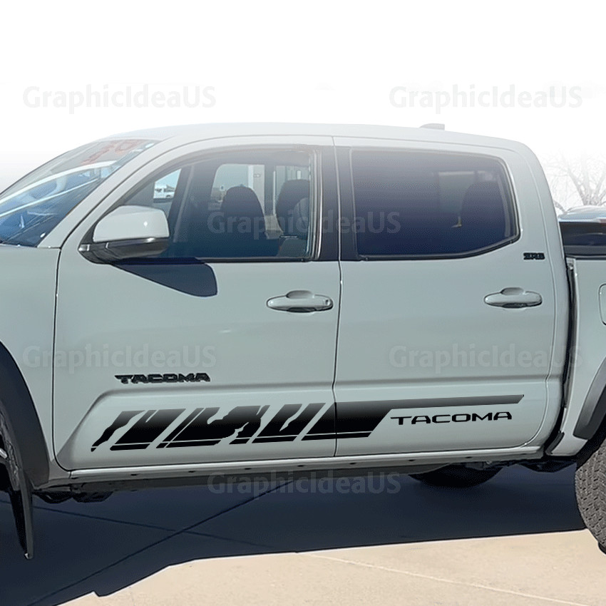 Tacoma Stripes Vinyl Decals Sidedoors fits Toyota TRD SR5 Off Road Sport Sickers
