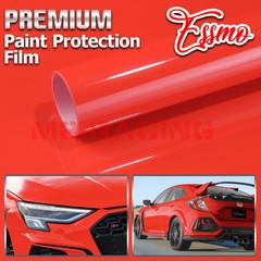 2pcs 4″x8″ sample PPF Paint Protection Gloss Racing Red Invisible Scratch Shield