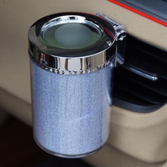 Colorful Car Ashtray with LED Light Cigar Ashtray Container Smoke Cup for Jaguar