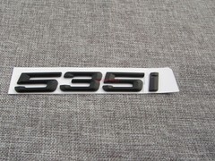 Black Number Trunk Letters Emblem Rear Badge Sticker for BMW 5 Series 535i