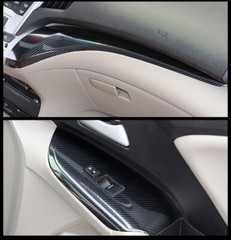 5D Gloss Black Carbon Fiber Car Vinyl Wrap Auto Sticker Decal Film Roll for Cars