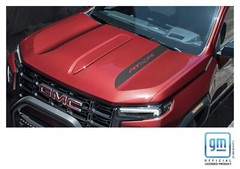 2023 2024 2025 GMC Canyon AT4X Matte Black Side Hood Decals Set of 2 GM Licensed
