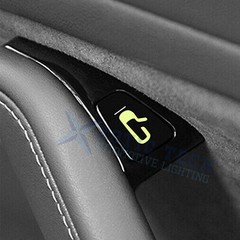 For Tesla Model 3 Y Door Exit Luminous Open Button Sticker Decal Kit (Set of 8)