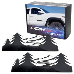 (2) Black Mountain Trail Team Fender Decals For Toyota Tacoma Tundra 4Runner FJ