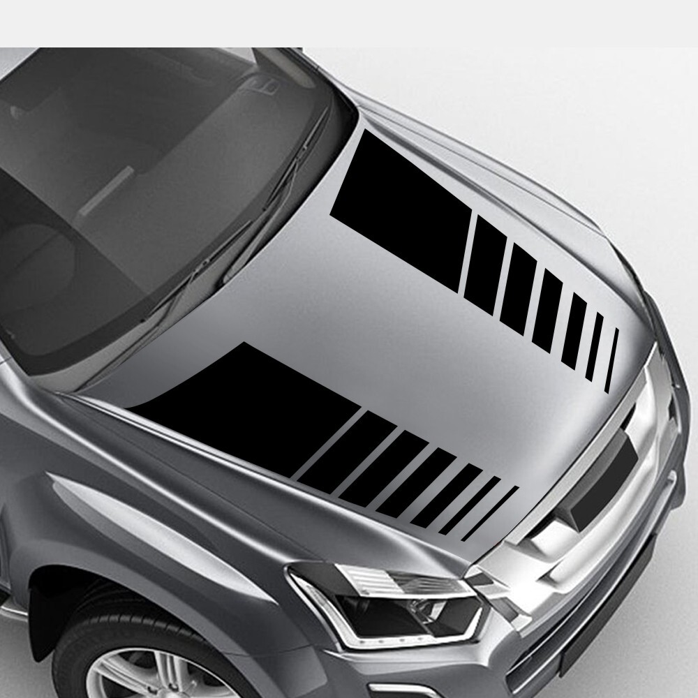 Car Stickers Hood Stripes Decals Deacoration Parts Removable Fit For Truck SUV