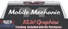 Mobile Mechanic Decal Sticker Auto Service Turbo Diesel Truck Engine Car Motor