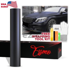 ESSMO PET Matte Metallic Blackish Blue Car Vehicle Vinyl Wrap Decal Sticker