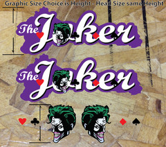 The Joker Vehicle Car Wrap Graphic Harley Truck Decal Quinn Sticker Set of 4