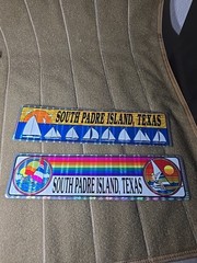South Padre Island Texas Souvenir Car Bumper Sticker Lot Of 2