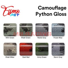 PET Camouflage Python Gloss Car Auto Vehicle Vinyl Wrap Decal Sticker Sheet Film