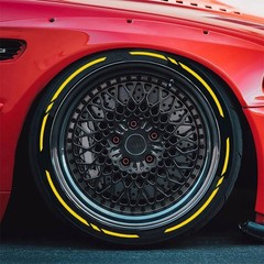 16PCS Car Tire Wheel Stickers 3D PVC Tire Lettering Decals Universal Auto Decor