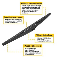 1/2Set Rear Wiper Arm & Blade Fit For Toyota Sienna 2004-2010 Mazda CX7 07-12 CX