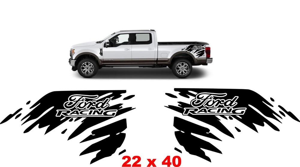 Bed side MUD Splash. Compatible with Ford F Series trucks all years . Bed X2