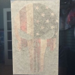 Punisher Skull Sticker American Flag USA Sniper Bumpersticker Gloss Vinyl
