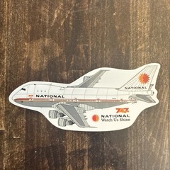 Sticker National Airlines B747-100 Inches X 6 Inches