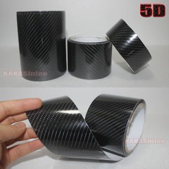 Tape Decal 2D 3D 4D 5D Texture Carbon Fiber Vinyl Wrap Car Sticker Strips Black