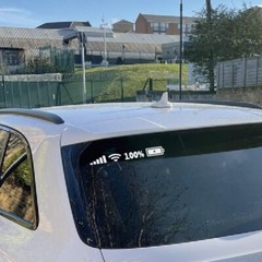 Wifi Battery Level Signal Car Vinyl Reflective Stickers Funny Decals Back Window