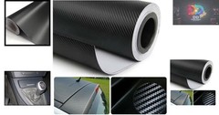 Self-Adhesive 3D Carbon Fiber Film – 1ft x 5ft Roll for Stunning Vehicle Upgrade