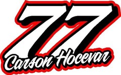 77 Carson Hocevar 2026 Nascar vinyl window decal racing sticker red