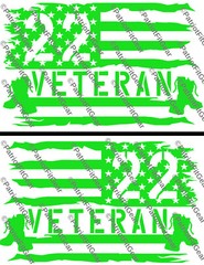 Veteran 22,PTSD The War Within,Support Our Troops,Military,Custom Vinyl Decals