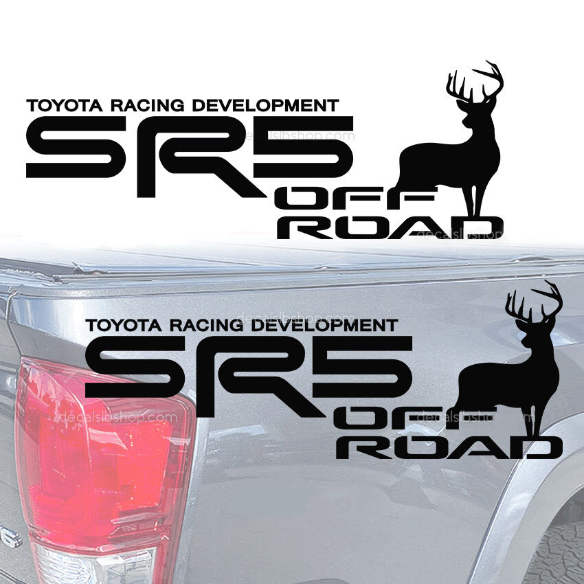 SR5 Off Road Decals Deer Graphic Fit Toyota Tacoma Tundra Truck Stickers