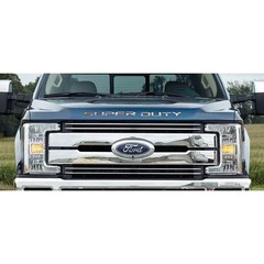 Front Letter Inserts for 2017 Ford Super Duty [Stainless Steel/Polished]