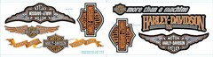 Harley-Davidson Decals (8 Decals) Various Sizes – Licensed – Adhesive Stick-on