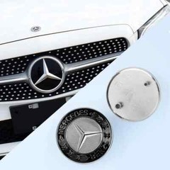 57mm ABS Car Flat Hood Emblem Sticker Front Badge For Mercedes Benz W253 X253