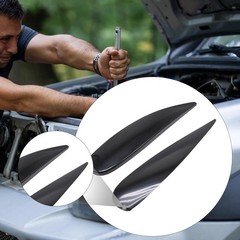 2x Headlight Eyebrow Eyelids Trim Cover Headlight Spoilers Front Road
