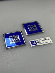 68-82 Door GM Decal BLUE 3M ALL GM Vehicles PAIR Reproduction Sold in a Pair
