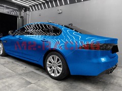 Gloss Diamond Glitter Sky Blue Sparkle Metallic Vinyl Wrap Sticker Decal Sheet