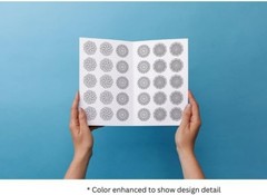 Floral Theme UV-Reflective Window Decal – Modern Dots Bird Safety Décor