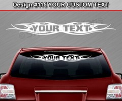 Design #115 Personalized Decal Sticker Vinyl Graphic Windshield Window Car Truck