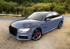 High Gloss Space Gray Glossy Car Vinyl Wrap Sticker Decal Sheet Film Air Release