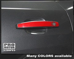 Chevrolet Camaro Door Handle Overlay Stripes Decals 2014 2015 Pro Motor