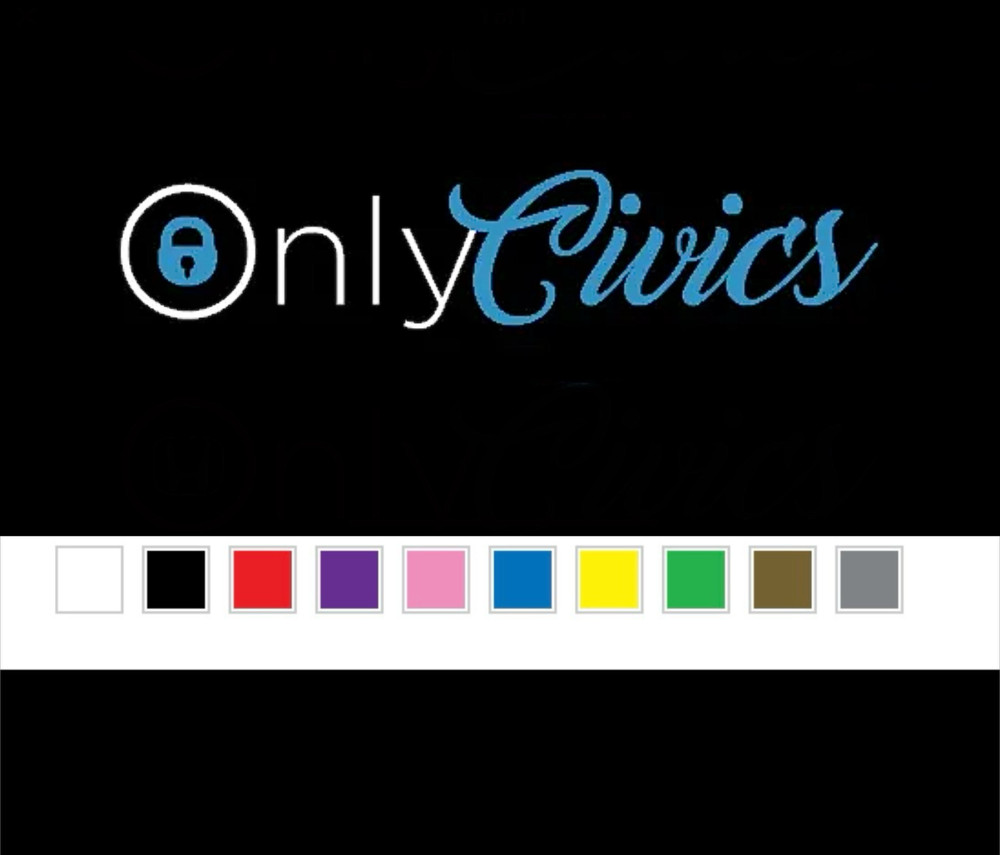 ONLY CIVICS HIGH QUALITY STICKER DECAL FOR HONDA CIVIC EG EK EF SI