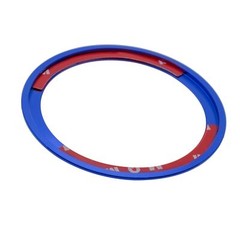 For Jaguar F-Pace XE XF XJ Blue Aluminum Front Bumper Grille Logo Bezel Cover