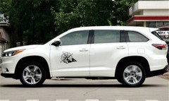 Black Compass Totem Decal Car SIde Body Trunk Door Stickers Vinyl Waterproof