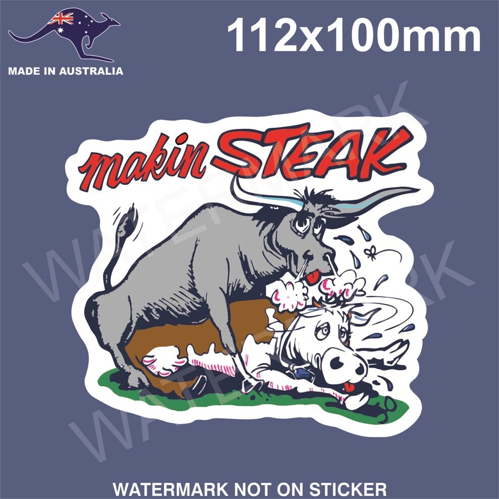 MAKING STREAK STICKER FUNNY BUTCHER