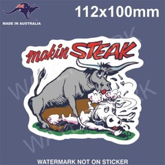 MAKING STREAK STICKER FUNNY BUTCHER
