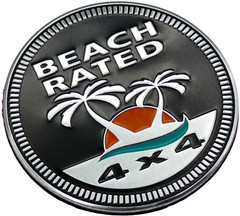 1pc Beach Rated Sticker Decal Emblem 4×4 Badge Auto Fender 6cm 2.36″