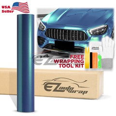 Coral Gloss Peacock Green Metallic Sticker Decal Vinyl Wrap Sheet Film DIY