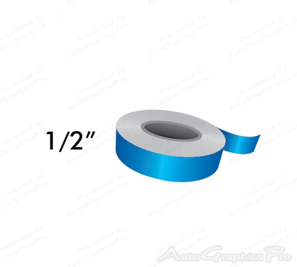 1/2″ x 150′ Roll Single Line Automotive & Marine Grade Pin Stripe Pinstripe Tape