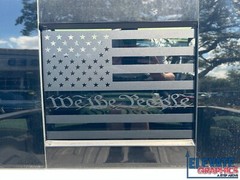 2019-2024 For Ram 1500 Decals Rear Window Ripped Flag Graphics