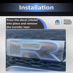 Ram TRX & RHO – RAM Grille Emblem Emblem Overlay Decal Sticker