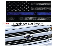 Flag Emblem OVERLAY Decals Fits Chevy Bowtie Emblem -2 U CUT