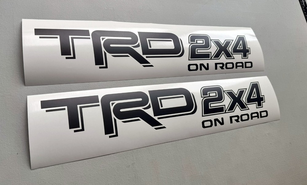 TRD 2×4 On Road SET OF 2 Decal Toyota Tacoma Tundra Sticker Vinyl Decal Sticker